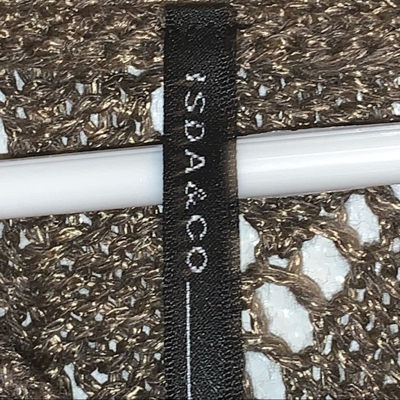 ISDA & CO Cap Sleeve Tan Sweater Size 1 Plus Size - Picture 5 of 6